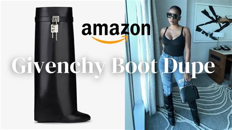 givenchy embellished leather boots dupe|givenchy shark lock boot dupe.